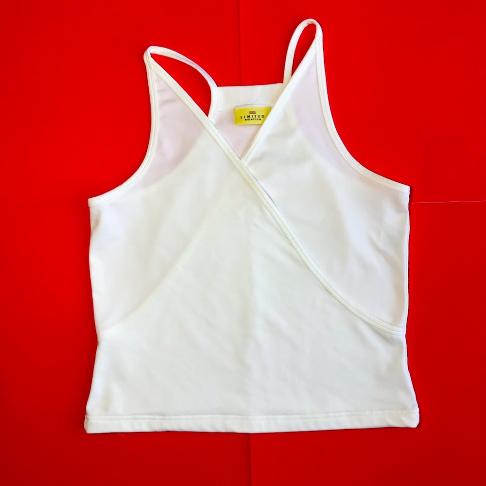 White Wrap Tank Top